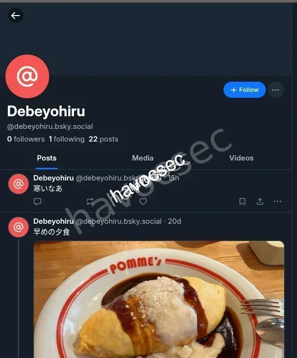 bluesky account