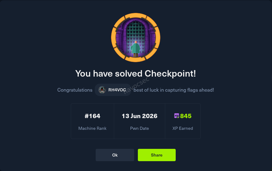 HTB Checkpoint Complete Writeup - AD Recycle Bin Abuse, Malicious VSIX Supply Chain, BadSuccessor dMSA PrivEsc & NTDS.dit Extraction from VM Backup