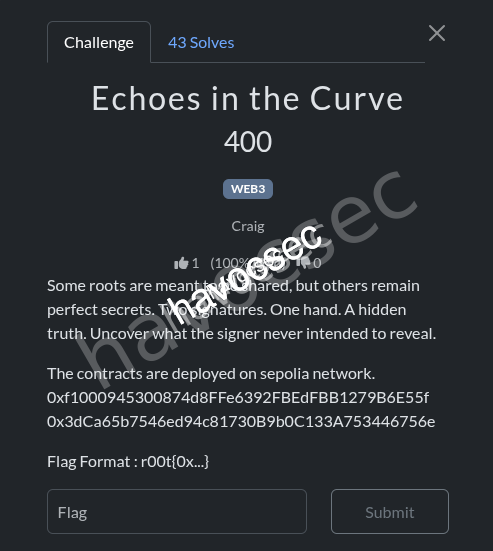 echoes in the curve
