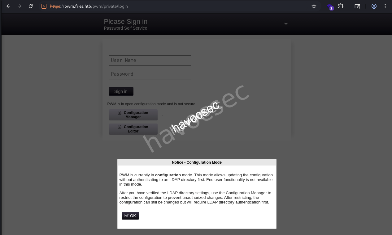 Fries Website PWN