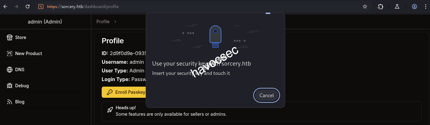 Enroll Passkey