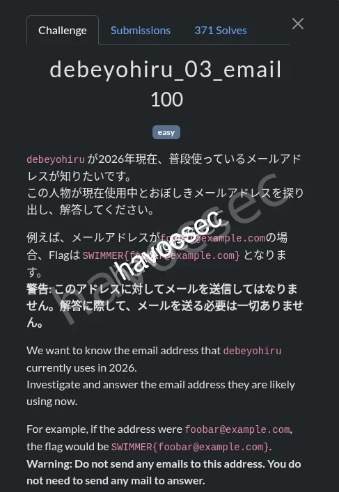 the email challenge