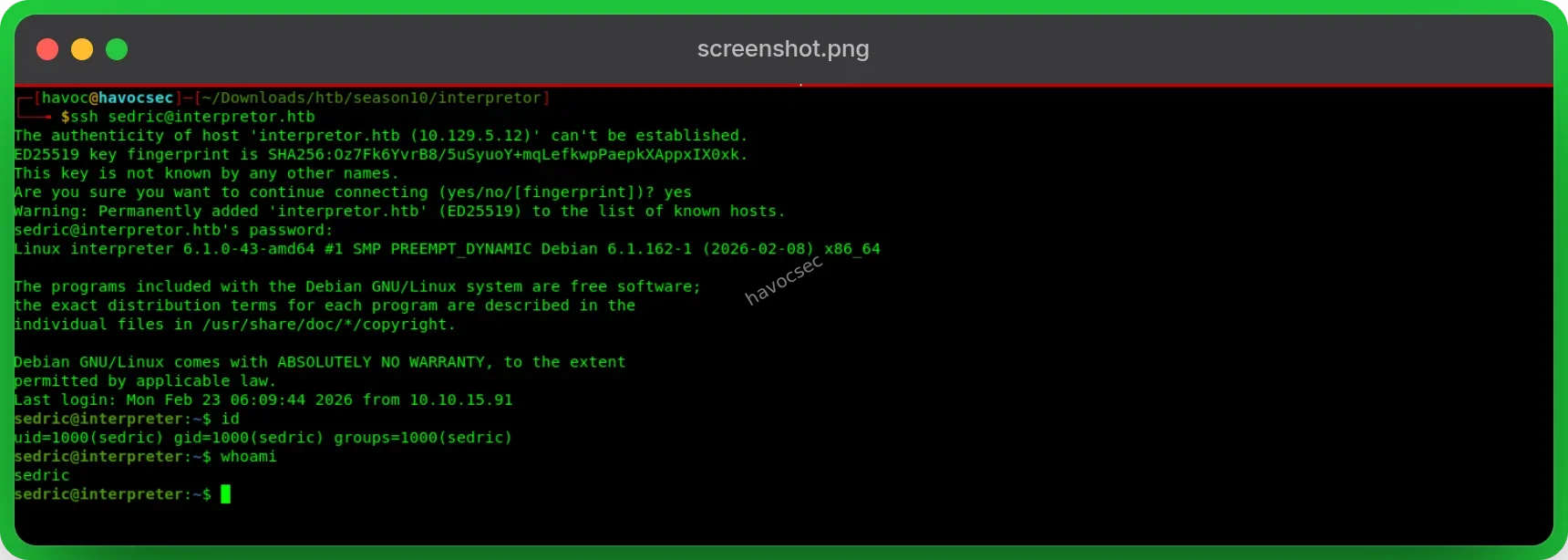 ssh