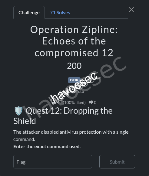 dropping the shield